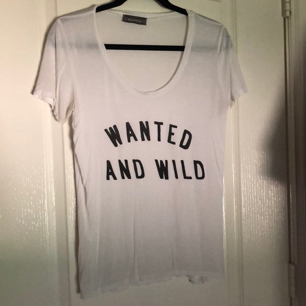 Soft white graphic tee